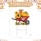 Glitzhome® 2.5ft. Fall Metal Wheel Barrow Pumpkin Yard Stake
